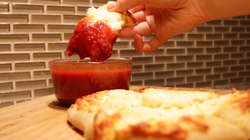 Garlic Butter Cheesy Breadsticks - Crunchy Creamy Sweet