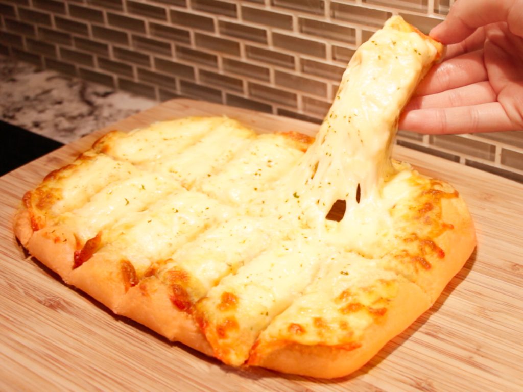 Garlic Butter Cheesy Breadsticks - Crunchy Creamy Sweet